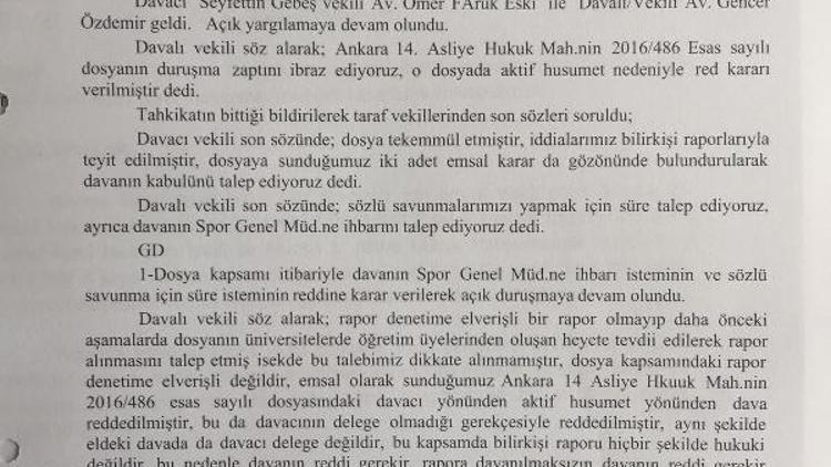 Türkiye Cimnastik Federasyonu Genel Kurulu iptal edildi