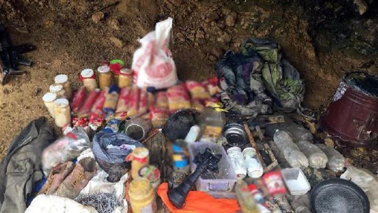 Ovacıkta PKKya ait 3 sığınak, 1 mağara imha edildi