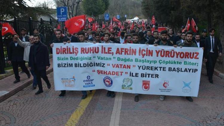 Bilecikte Afrin yürüyüşü