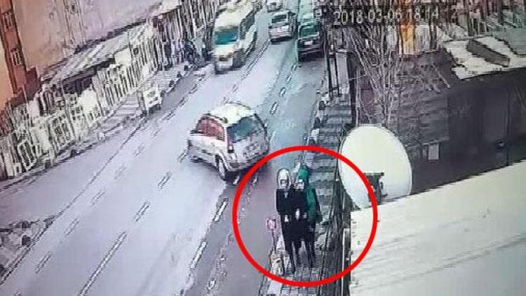İki genç kız İstanbulda dehşeti yaşadı Sadece bir saniye sonra...