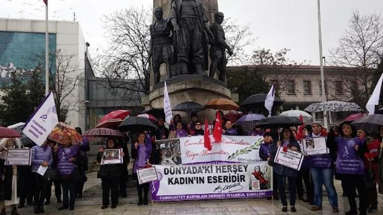 Beşiktaşta  Dünya Kadınlar Günü eylemleri