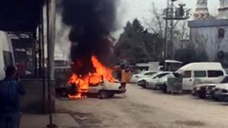 Tamirciye kızdı, kendi arabasını yaktı