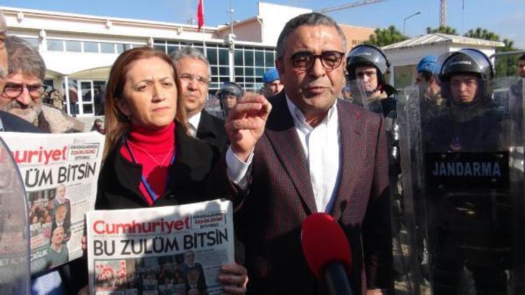 Silivride Cumhuriyet Gazetesi davası öncesi basın açıklaması gerginliği