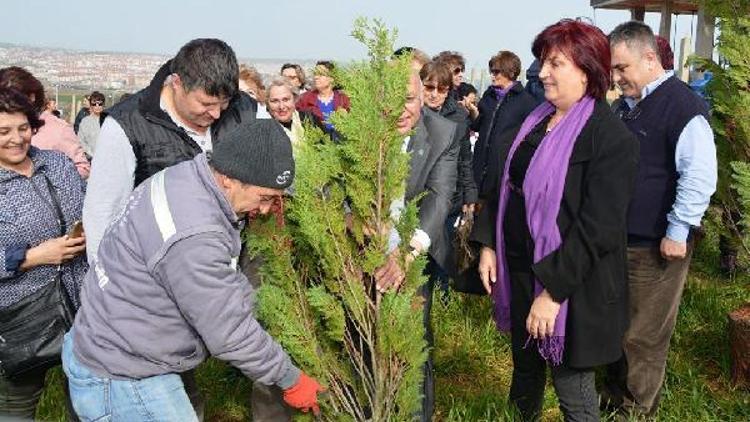 Tekirdağda şiddete kurban giden kadınlar için hatıra ormanı