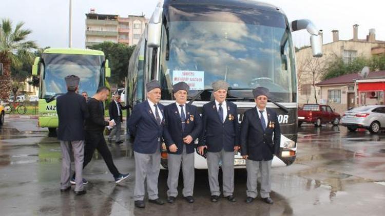 Nazillideki Muharip Gaziler, Mehmetçiğe destek için Hataya gitti