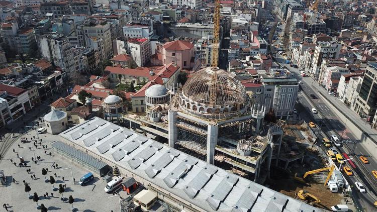 Taksim Camii’nin son hali böyle görüntülendi İşte açılış tarihi