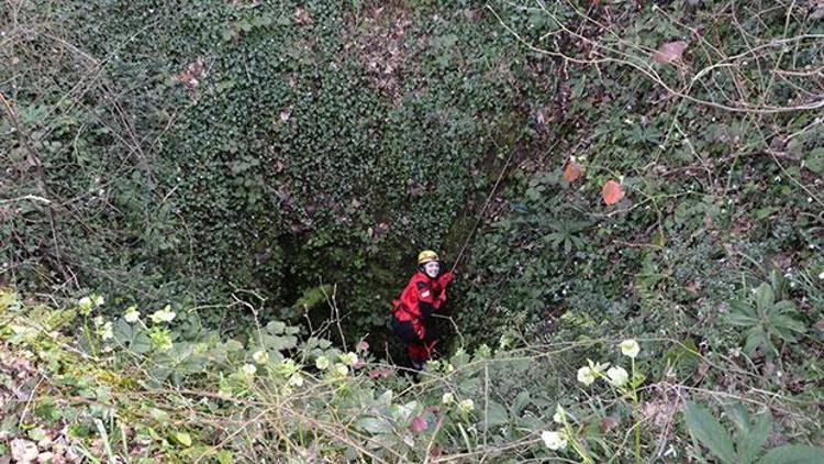 Çatalca’da 39 metre derinliğinde mağara keşfedildi