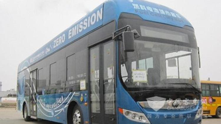 Çinden hidrojenle çalışan otobüs