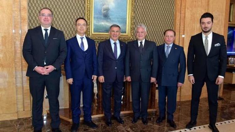 Marmaris Belediye Başkanı Acar, Tataristan Cumhurbaşkanıyla görüştü