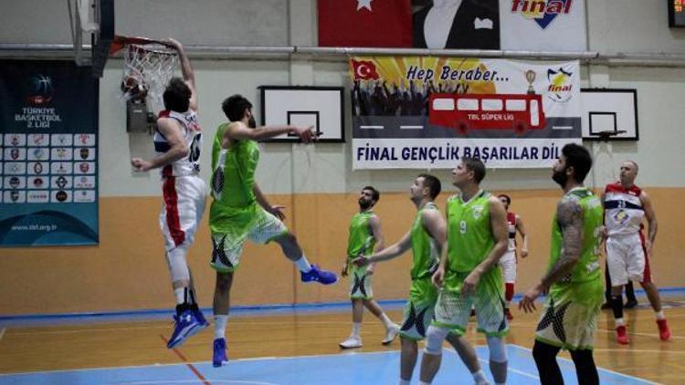 Final Spor evinde lider Manisa Spor Basketbolu farklı yendi