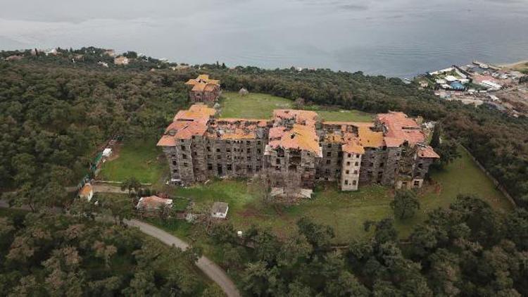 Büyükada Eski Rum Yetimhanesi havadan fotoğraflandı