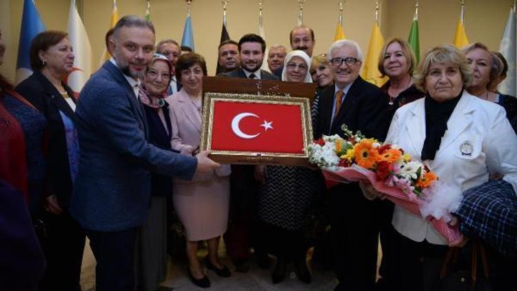 Başkan Ertürk BAŞKON heyetini ağırladı