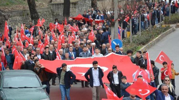 Karabükte Çanakkale zaferi yürüyüşü