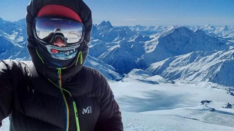 Bursalı dağcı, -40 derecede Avrupanın zirvesine tırmandı