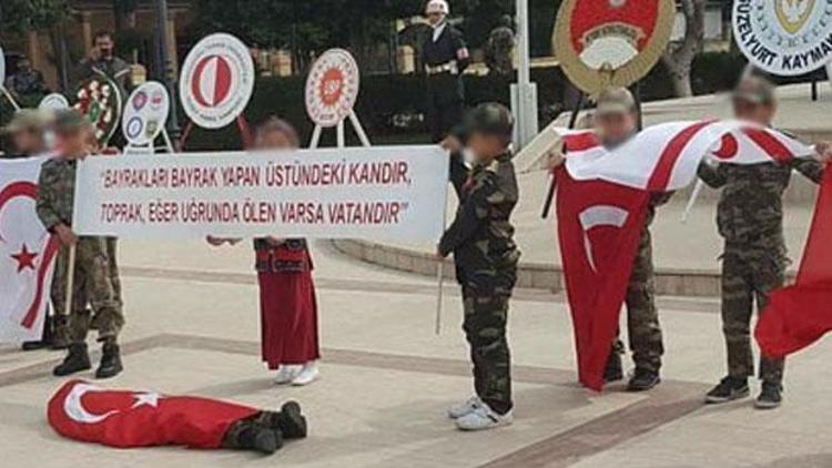 Şehit cenazesi gösterisi Kıbrısı karıştırdı