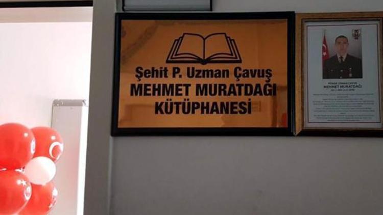 Kayseride Afrin şehidi Muratdağı adına yaptırılan kütüphane açıldı