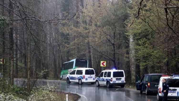 Sarıyerde, yolcu minibüsü kaza yaptı:5 yaralı