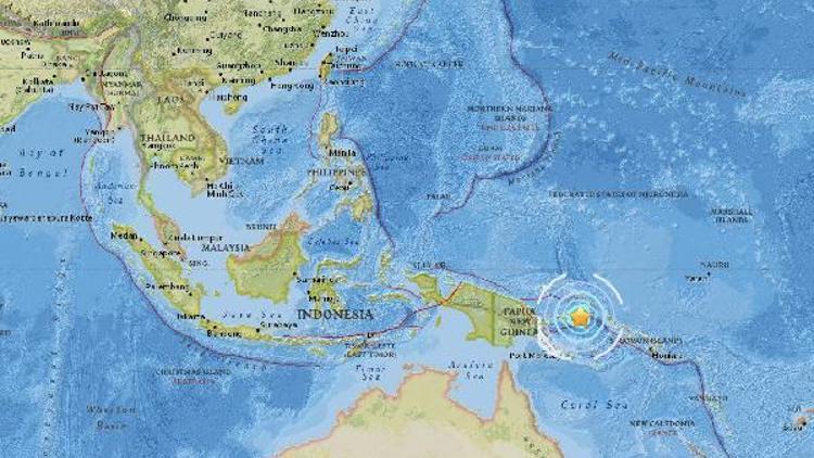 Papua Yeni Gine’de 6.3 büyüklüğünde deprem