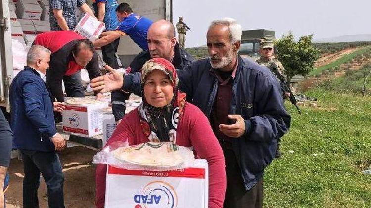 AFAD’dan Cindereste sivillere yardım