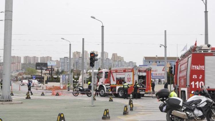 Kazı sırasında doğalgaz hattı delindi