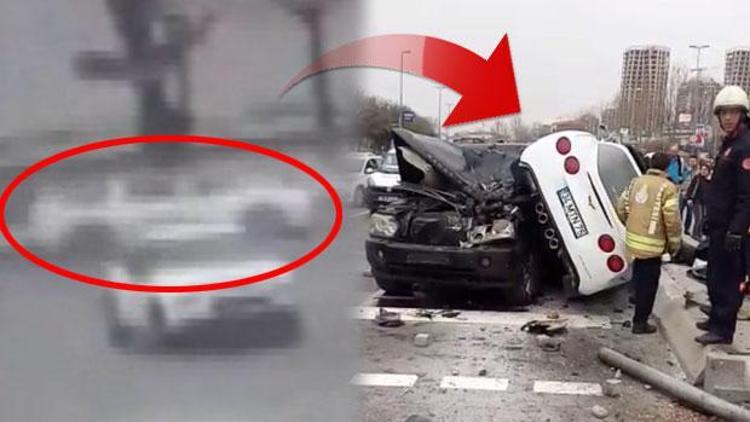İstanbulda akıl almaz kaza... Lüks araç bir anda havalanıp yayaların arasına daldı