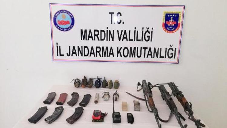 Mardinde PKK silah ve mühimmatları ele geçirildi