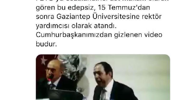 AK Partili Tayyar, eski rektör yardımcısının Cumhurbaşkanını eleştiren videosunu paylaştı