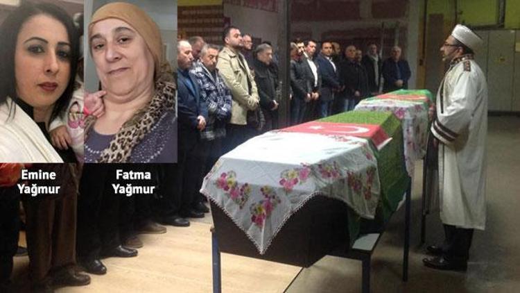Belçika’da öldürülen anne kızın cenazeleri Türkiye’ye gönderildi