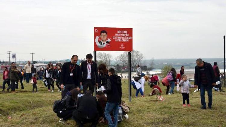 Şehit Halisdemirin adı Hatıra Ormanında yaşayacak