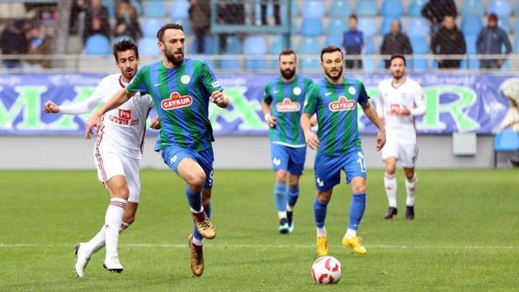 Çaykur Rizesporun forvet oyuncusu Vedat Muriç, gol orucunu bozdu