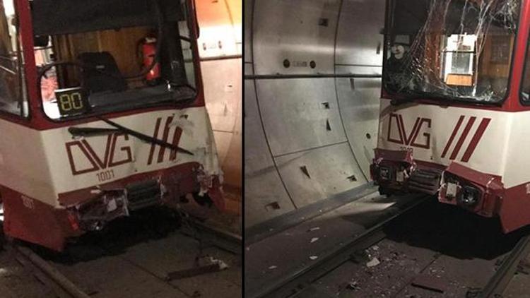Almanyada metro kazası Türk yolcular da yaralandı...