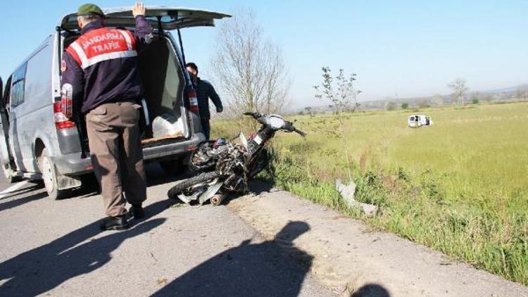 Çaldığı motosikletle yaptığı kazada öldü
