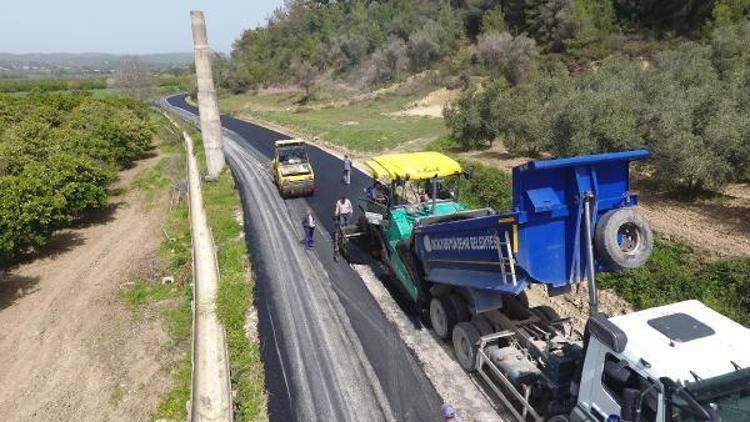 Manavgat Şişelere sıcak asfalt