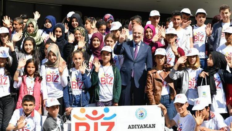 Biz Anadoluyuz projesine katılan 100 Adıyamanlı çocuk Balıkesirde