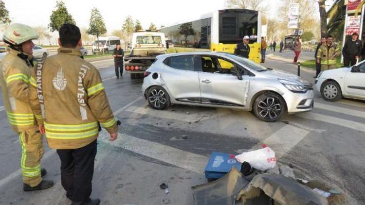 Maltepe Sahil Yolunda kaza: 1 yaralı