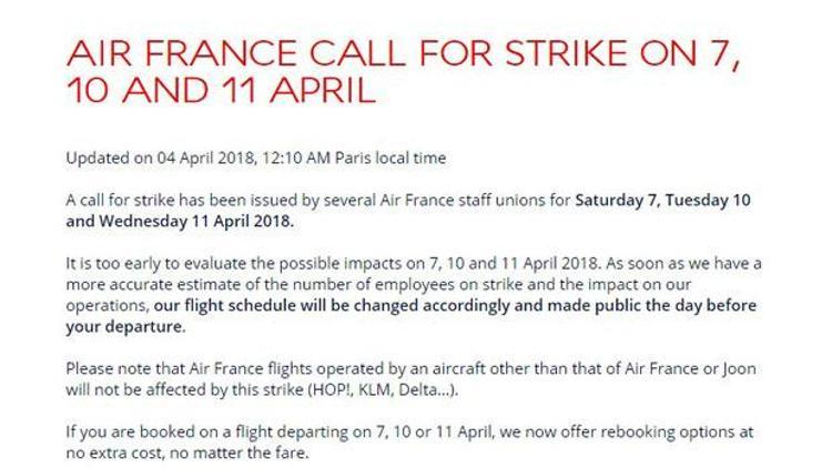 Air France grev yapacağı gün sayısını 7’ye çıkardı