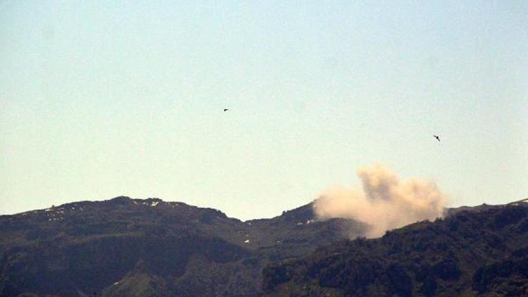Cudi Dağında PKKya hava destekli operasyon