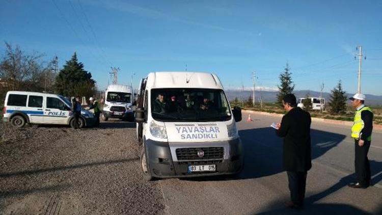 Sandıklıda öğrenci servisleri denetlendi