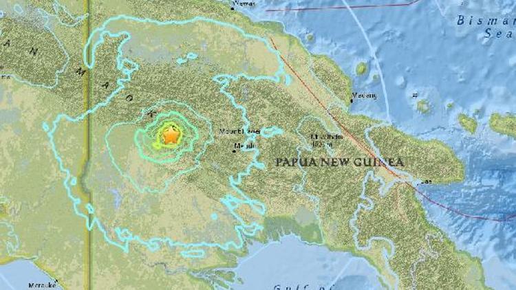 Papua Yeni Gine’de  6.3 büyüklüğünde deprem