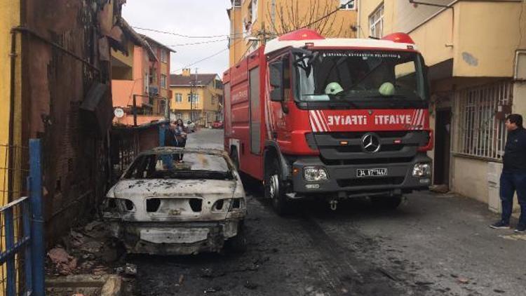 Sarıyerde LPGli otomobil alev yandı; mahallede büyük panik yaşandı