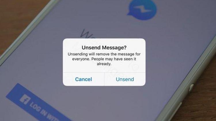 Whatsapptan sonra Messengera da mesajları geri alma özelliği geliyor