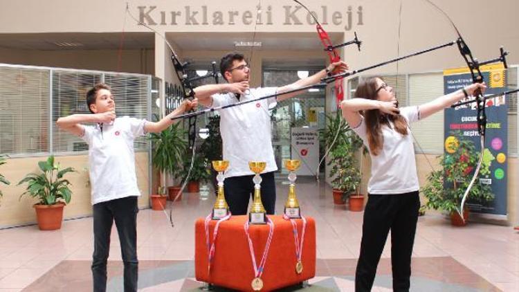 Fen Bilimleri Kırklareli Koleji, okçuluk kulübü öğrencileri, Türkiye Şampiyonasına katılacak