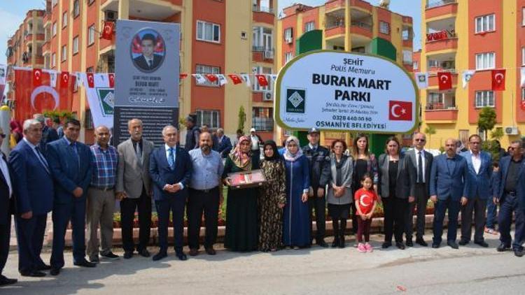 Osmaniyede şehitlerin isimlerini taşıyan parklar açıldı