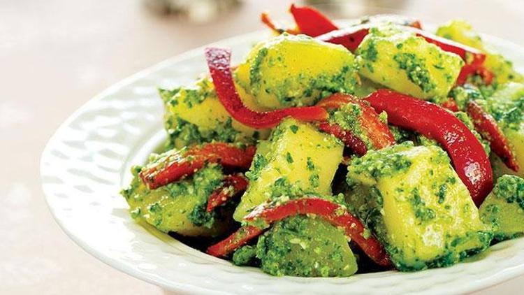Pesto soslu taze patates tarifi