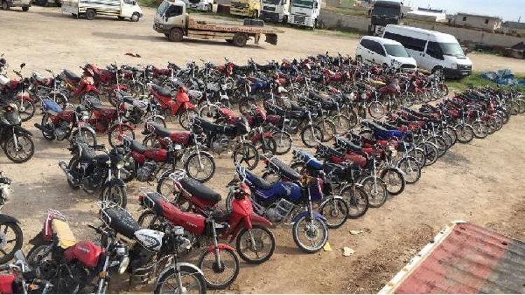 Şanlıurfada 62 çalıntı motosiklet ele geçirildi