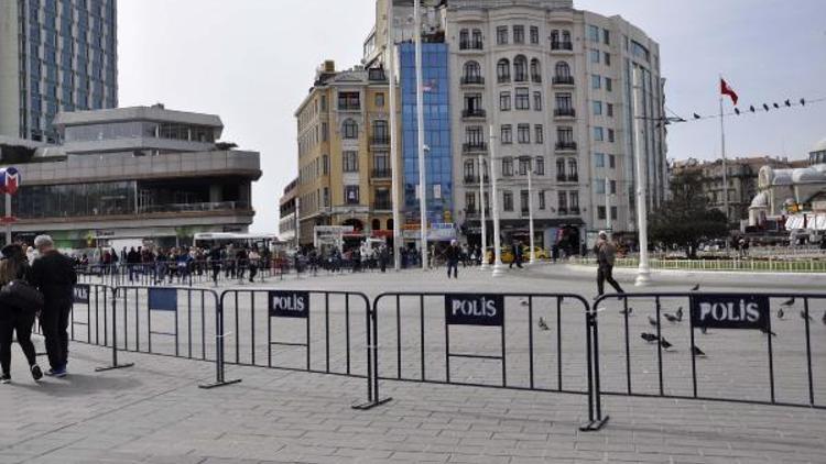 Taksim Meydanı bariyerlerle kapatıldı (1)