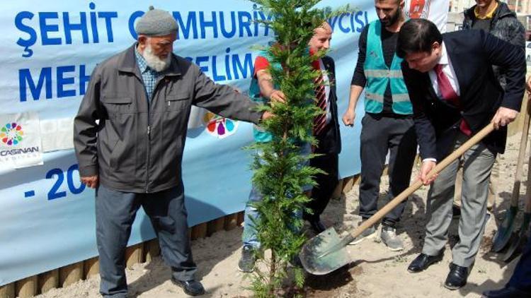 Şehit savcı Kiraz anısına fidan dikildi