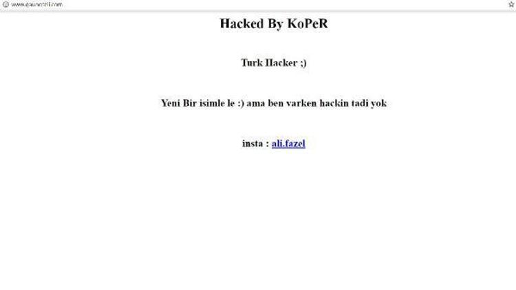 Üniversite otelinin internet sitesi hacklendi