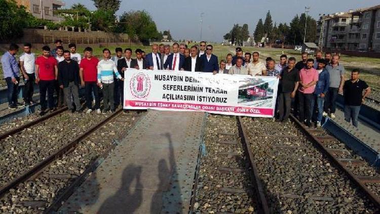 Nusaybinde tren seferlerinin yeniden başlatılması için açıklama yapıldı