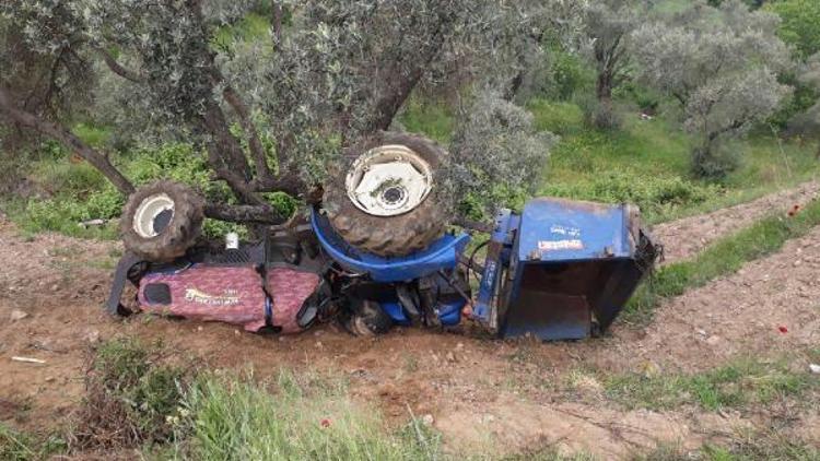 Traktör devrildi; sürücü öldü, eşi yaralandı